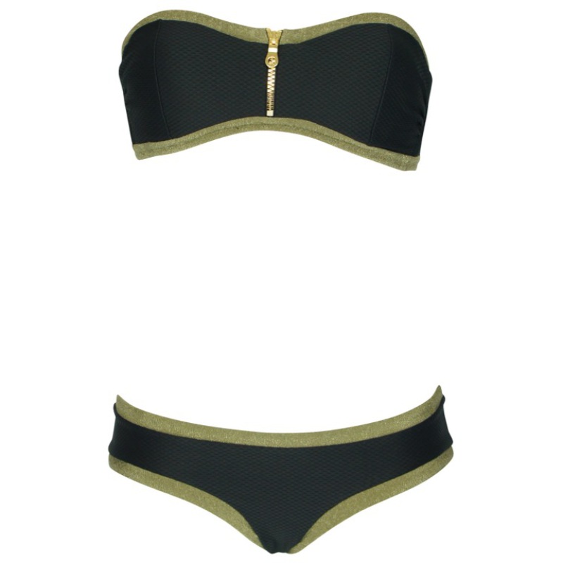 SALE Binding Padded Bandeau Bikini Schlussverkauf
