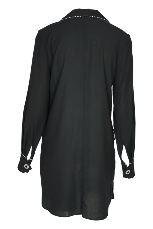SALE Piped Luxe Minikleid schwarz Flash Sale