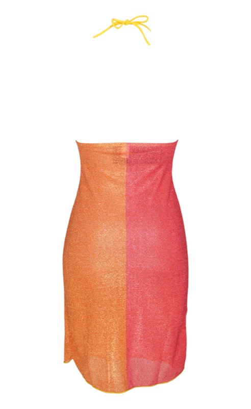 SALE Lurex Padded Minikleid Gelb Exklusive Angebote