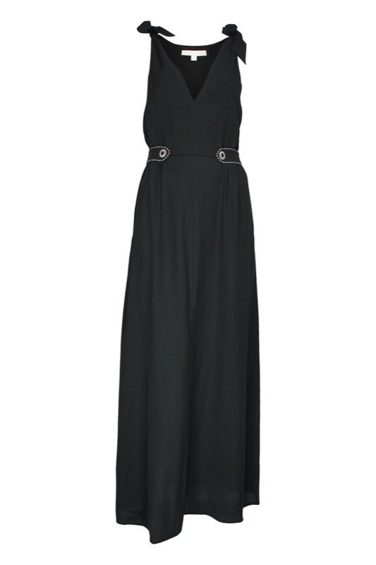 SALE Piped Luxe Maxikleid schwarz Saisonale Angebote