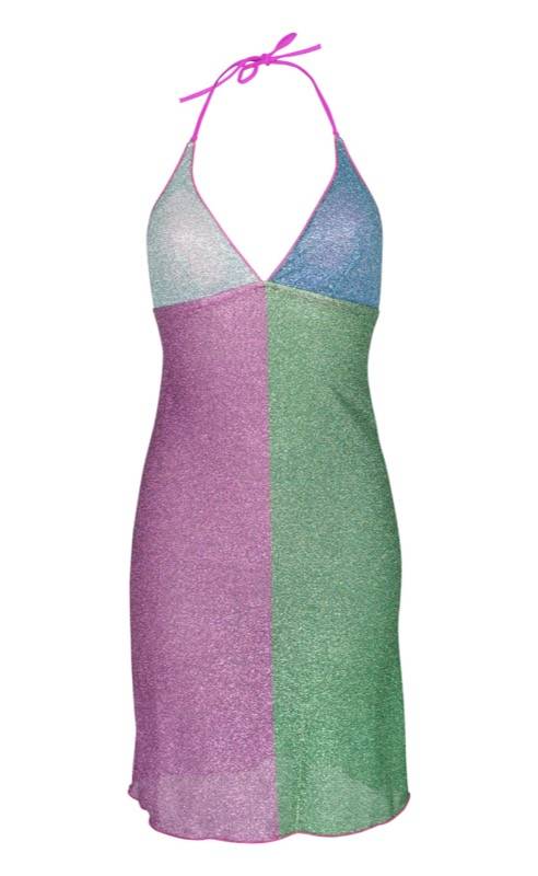 SALE Lurex Padded Minikleid Lila Tägliche Deals