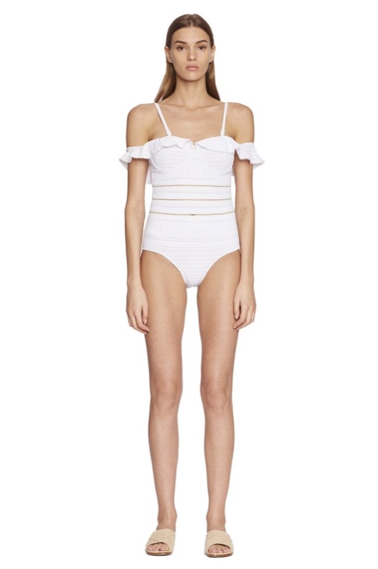 SALE Schulterfreier Push Up Badeanzug aus Spitze Riesige Ersparnisse