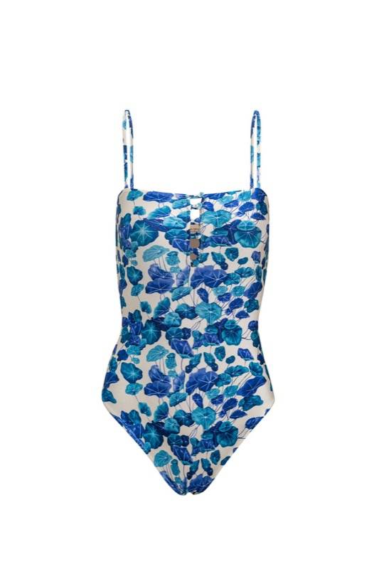 SALE Floraler Badeanzug mit Knöpfen Neueste Stile