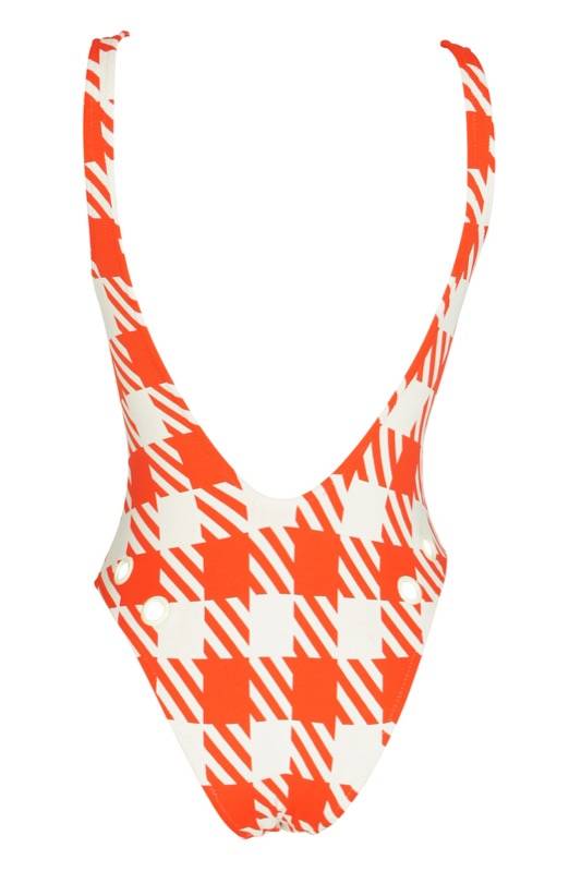 SALE Michelle Badeanzug in orange Im Verkauf