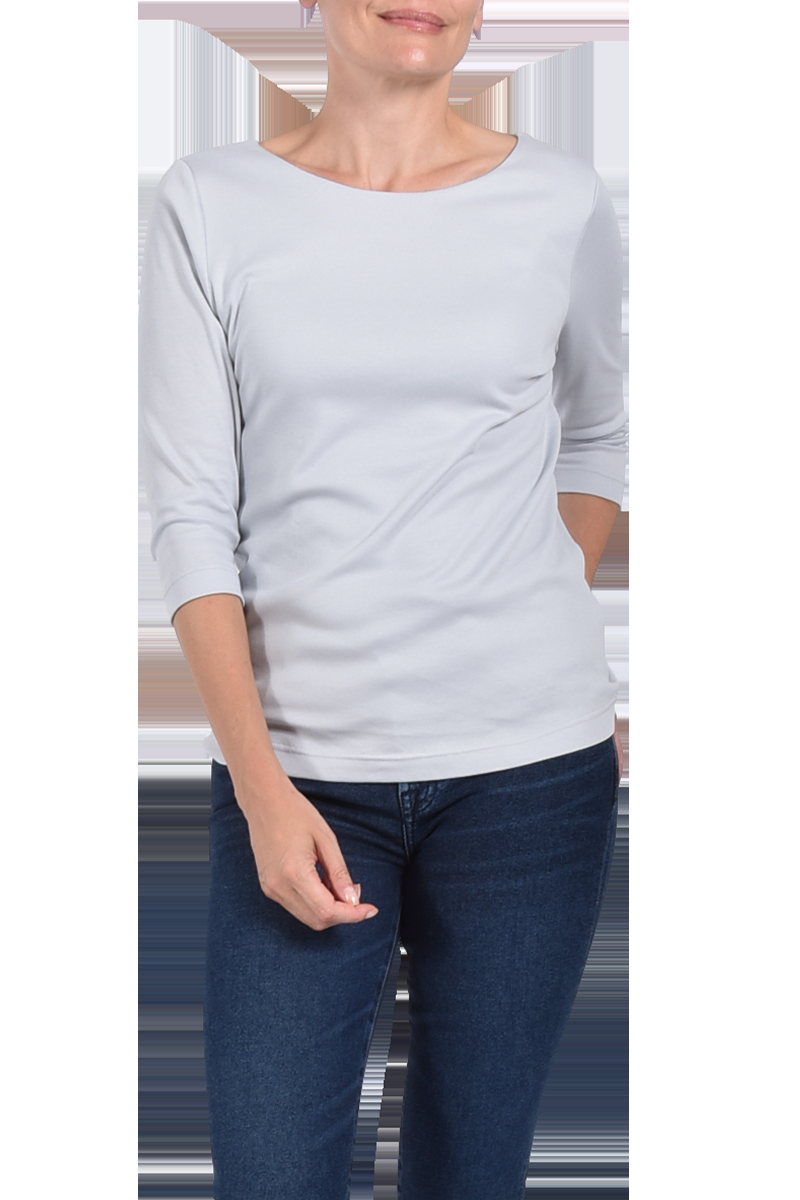 EFIXELLE Baumwollshirt mit U-Boot-Ausschnitt von EFIXELLE Angebote