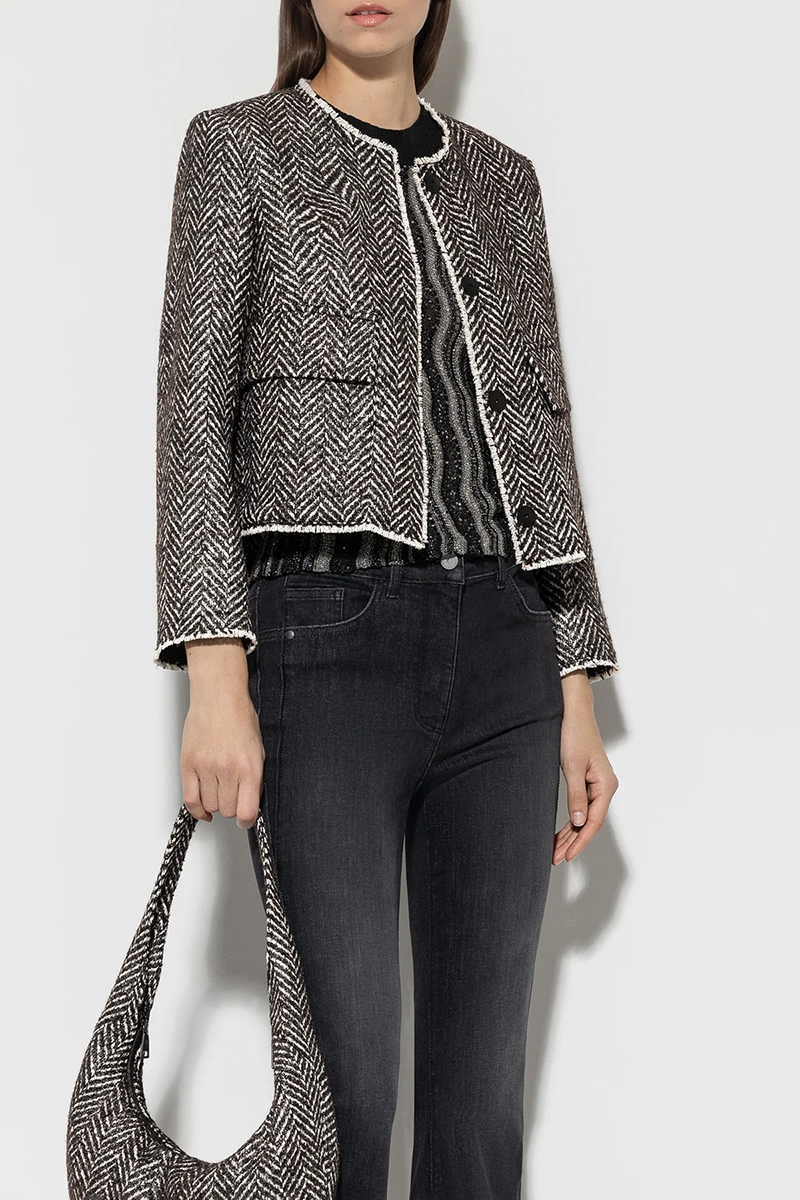 LUISA CERANO Jacke in Fischgrat-Tweed von LUISA CERANO Saisonschlussverkauf