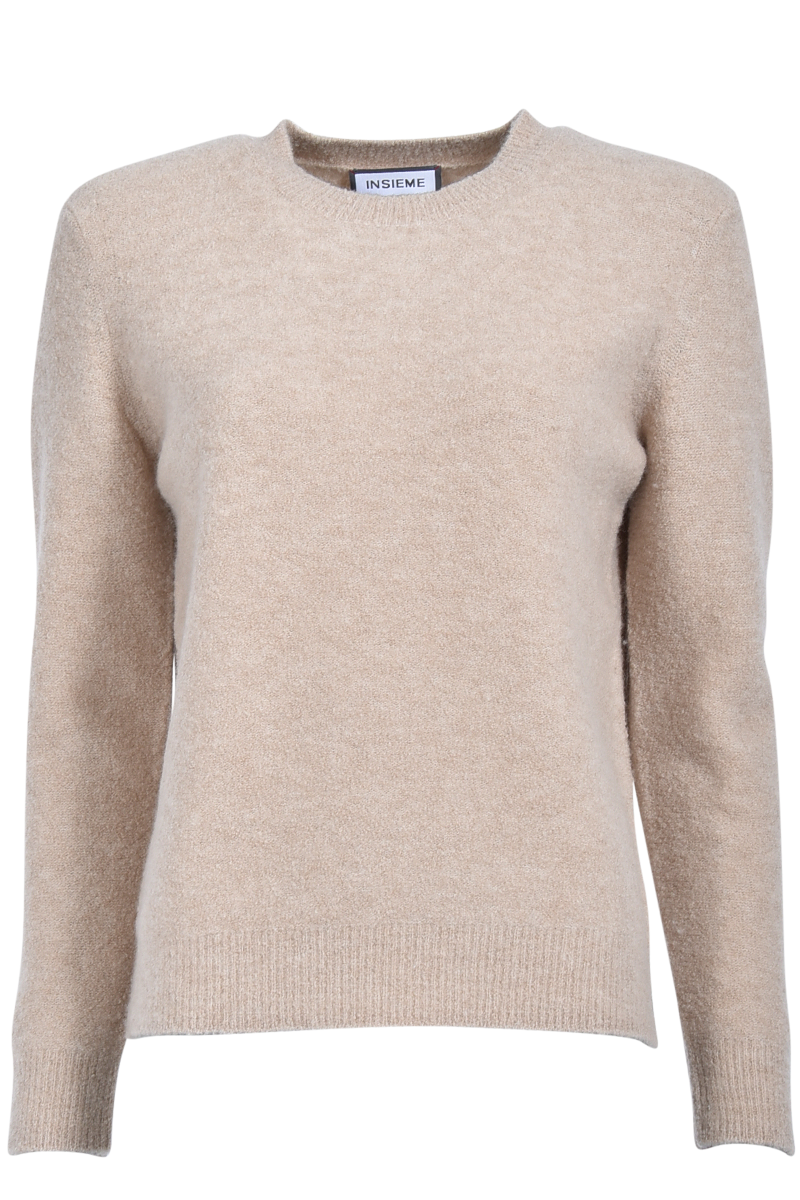 INSIEME Bouclé-Pullover mit Rundhalsausschnitt von INSIEME Super Sparpreis