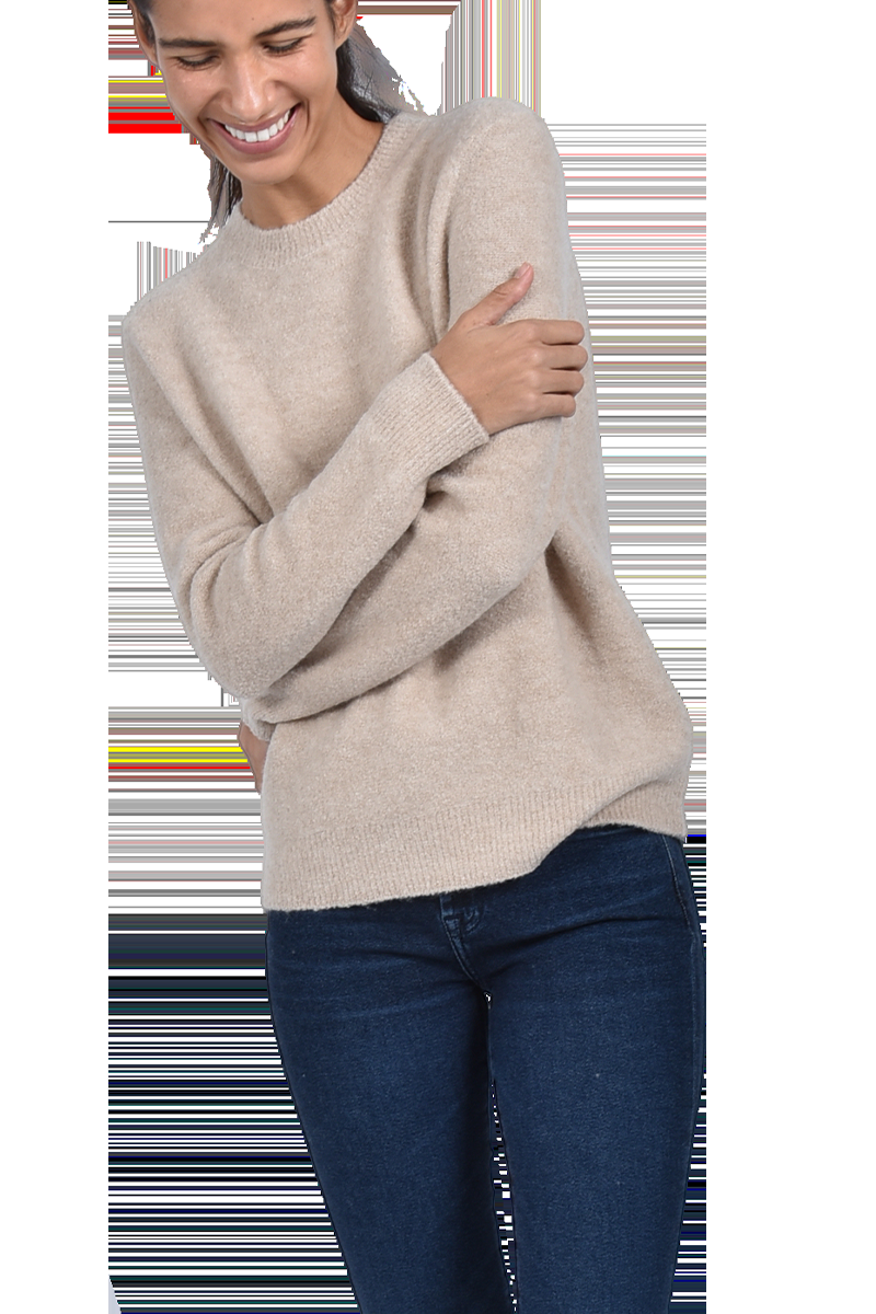 INSIEME Bouclé-Pullover mit Rundhalsausschnitt von INSIEME Super Sparpreis