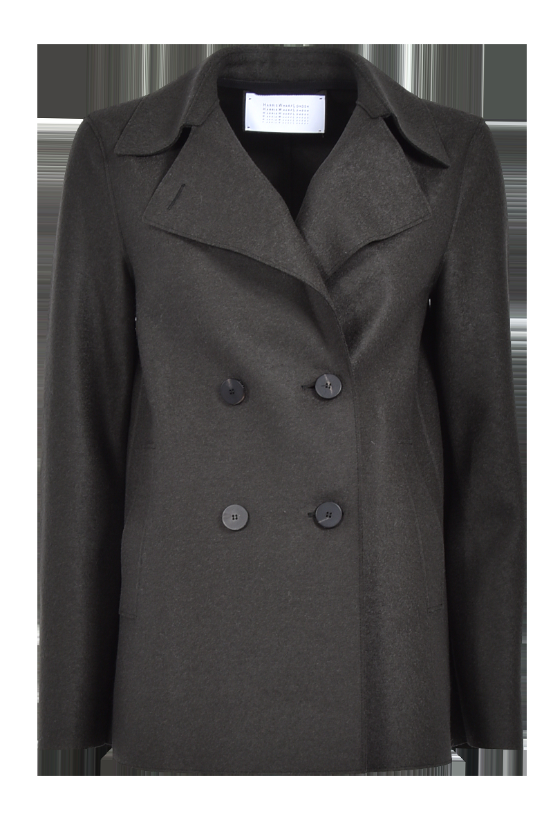HARRIS WHARF Gewalkte Kabanjacke "A2211-MLK" von HARRIS WHARF Bis zu 50% Rabatt