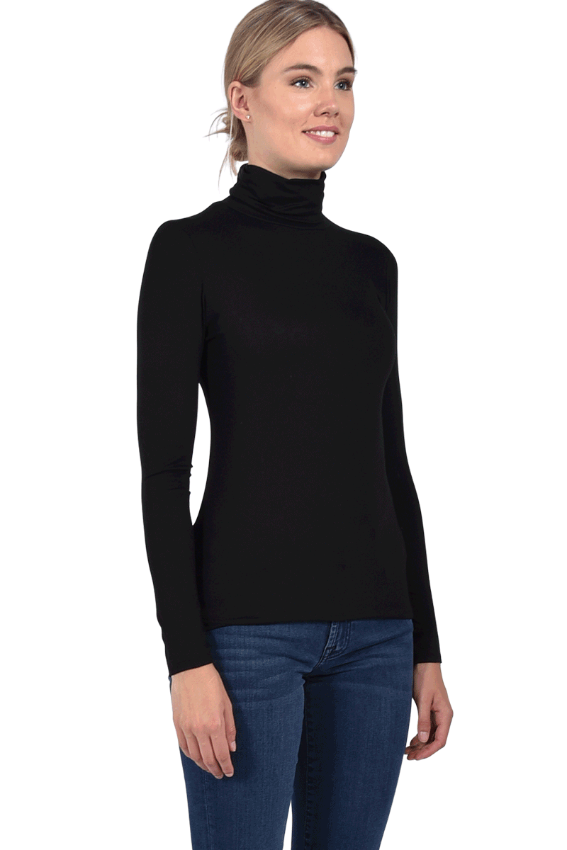 MAJESTIC Rollkragenshirt aus Viskose von MAJESTIC Verkauf
