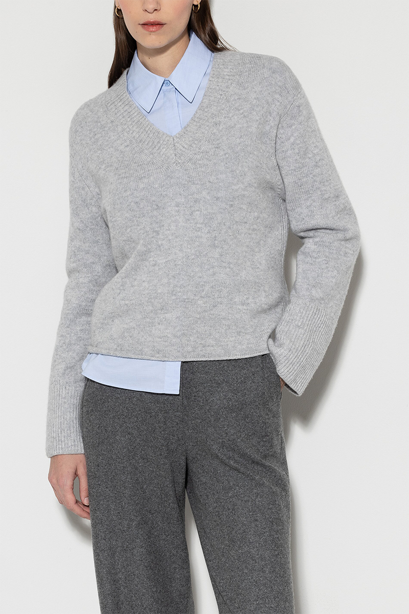 LUISA CERANO V-Pullover aus Kaschmir-Mix von LUISA CERANO Schlussverkauf