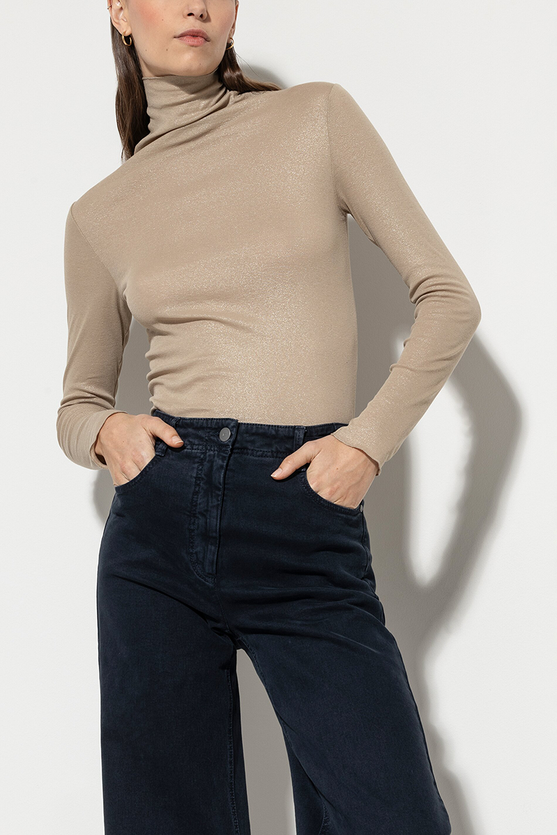 LUISA CERANO Glitter-Rollkragenshirt von LUISA CERANO Sonderangebot