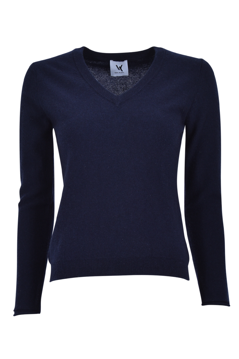 VAN KUKIL V-Ausschnittpullover "Demeter" aus 100% Kaschmir von VAN KUKIL Sonderangebote