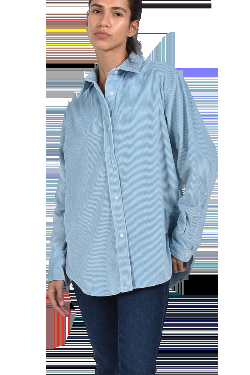 STEEN Oversized Cordhemd mit abgerundetem Saum Zeitbegrenzte Promotion