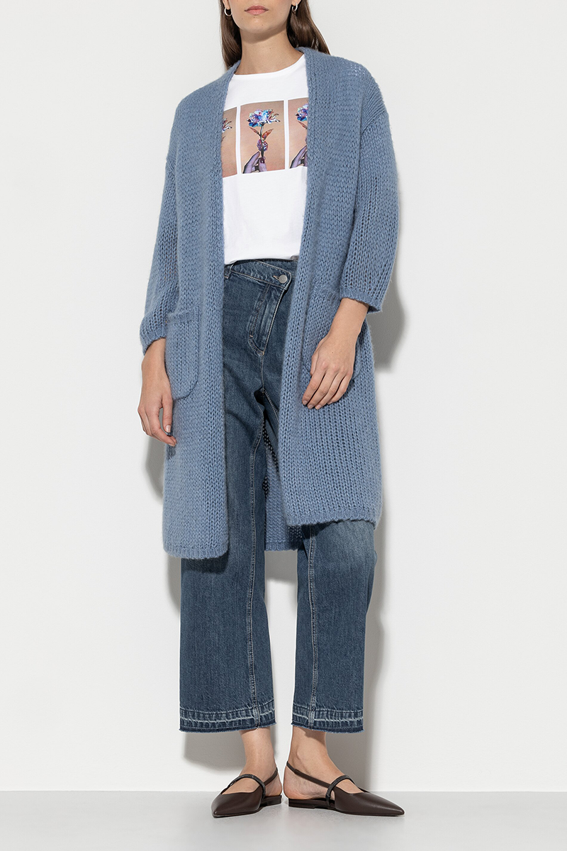 LUISA CERANO Longcardigan aus Alpaka-Mix von LUISA CERANO Outlet
