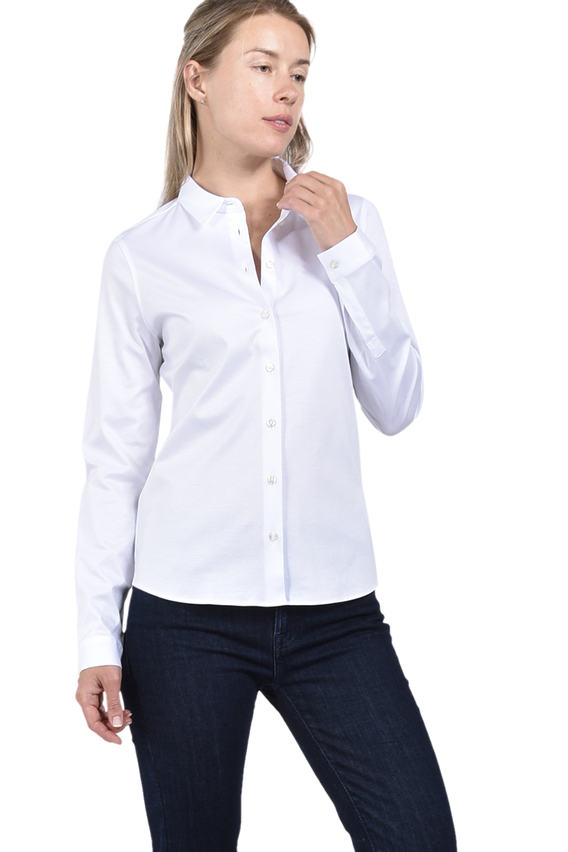 Soluzione Hemdbluse aus Jersey von SOLUZIONE Exklusivangebot