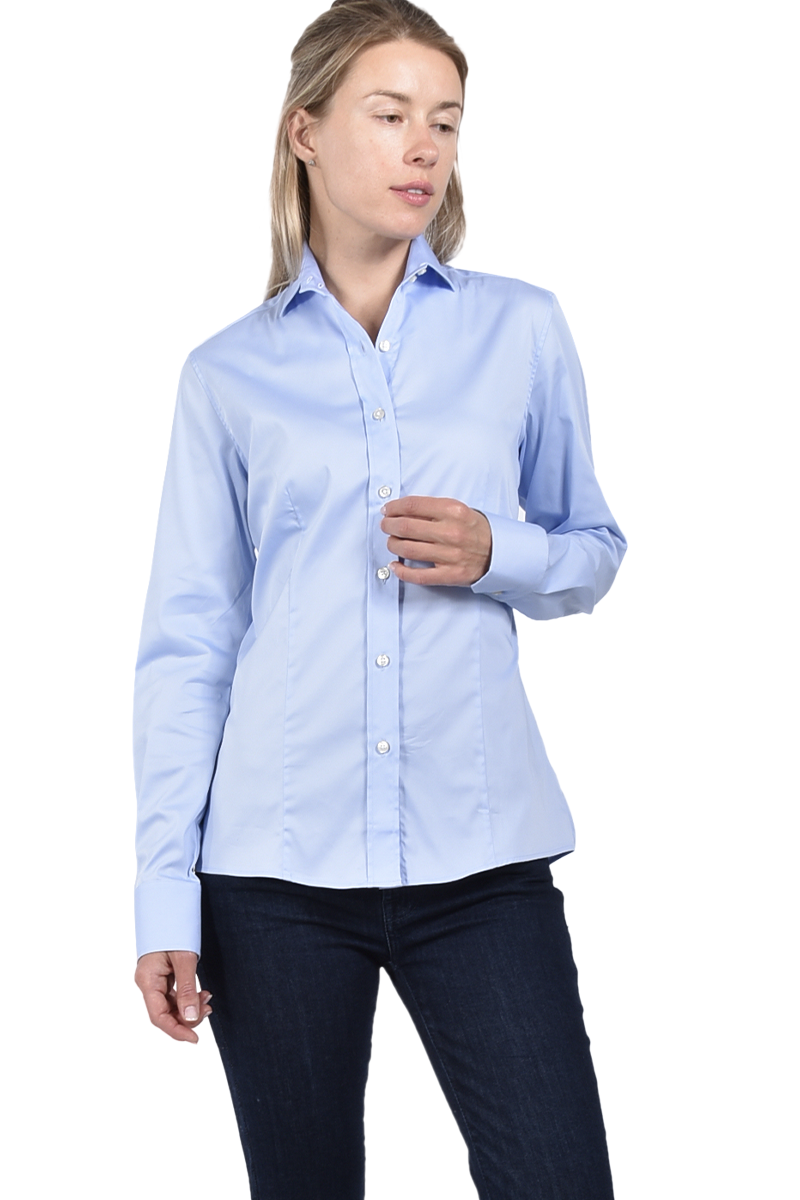 Soluzione Baumwollbluse mit Abnähern von SOLUZIONE Lagerräumung