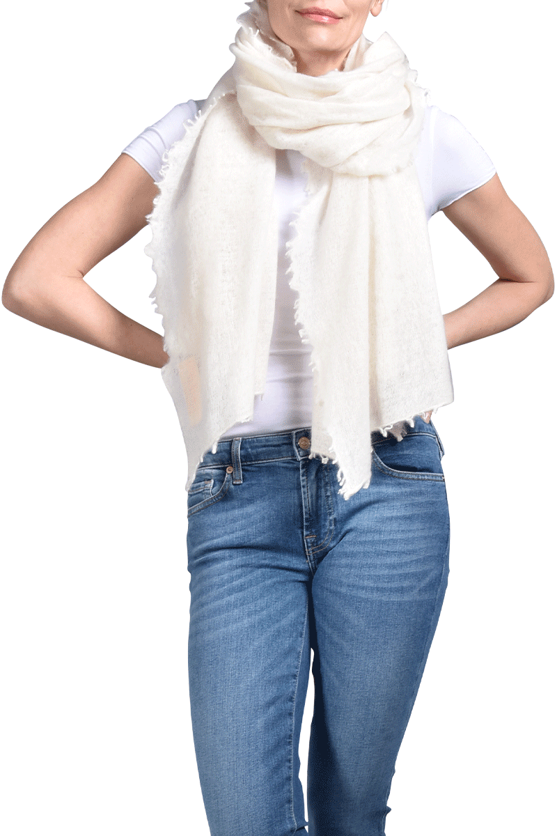 PUR SCHOEN Edles Cashmere-Tuch von PUR SCHOEN, Natur Bis zu 50% Rabatt