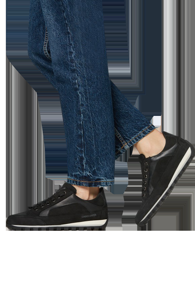 Candice Cooper Sneaker aus Leder und Velourleder "Runlo" von CANDICE COOPER Kostenloser Versand international