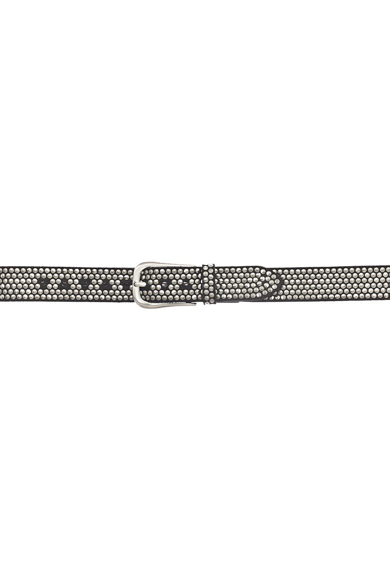 B.BELTS Gürtel mit Nieten "ZOE Silber" von B.BELT Kostenloser Versand