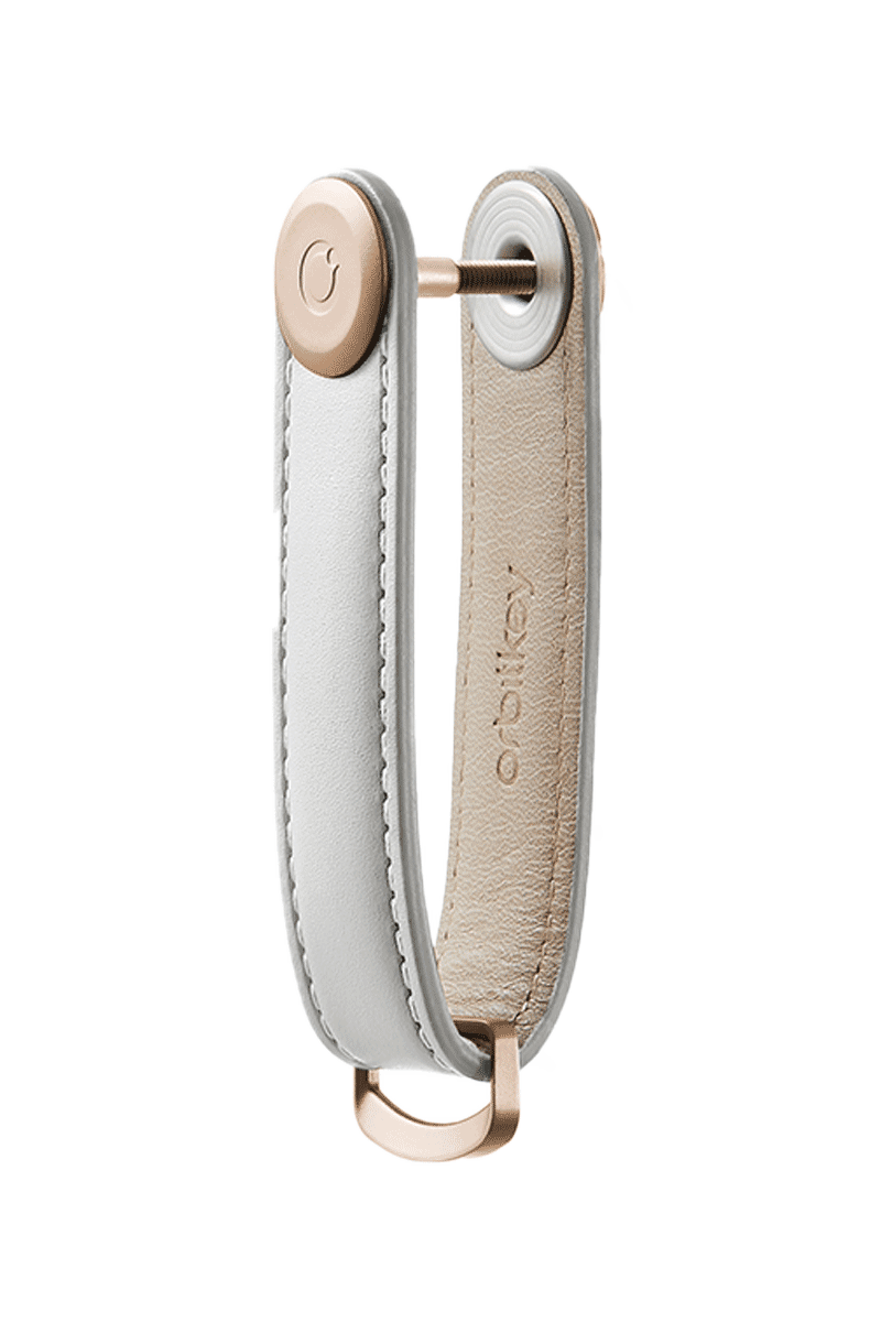 ORBITKEY Schlüsselorganisator aus Leder „Orbitkey 2.0“, Platin Exklusivangebot