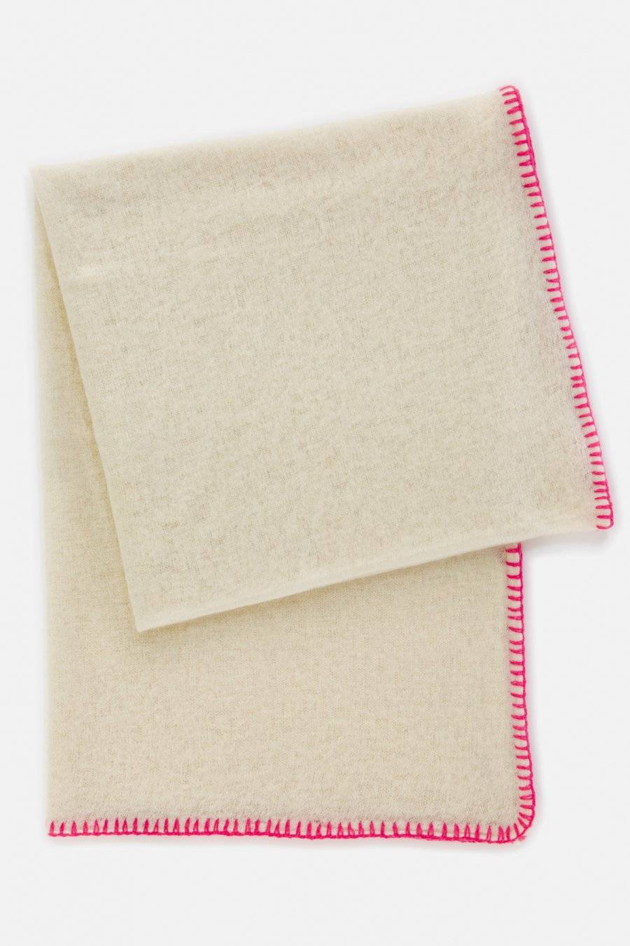 Mouleta Cashmere Schal | Colored Embroidery Border Super Sparpreis