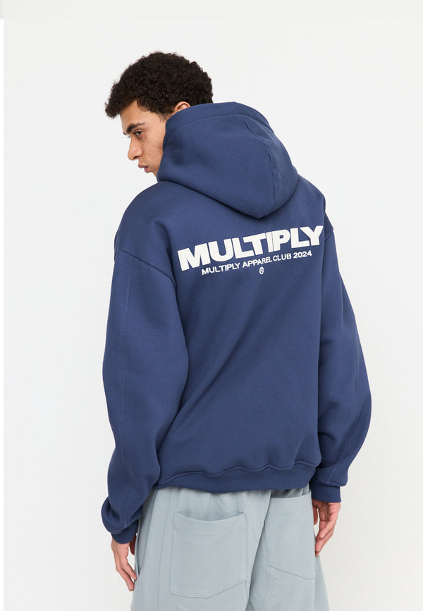Multiply Spparel Oversize Zip Hoodie MULTIPLY Night Shadow Kostenlose Rückgabe