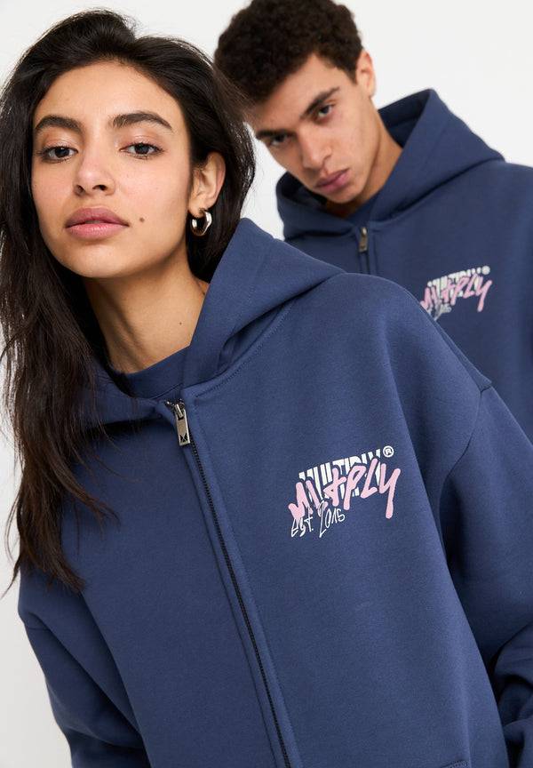 Multiply Spparel Oversize Zip Hoodie BETRAYAL Night Shadow Begrenzte Freigabe