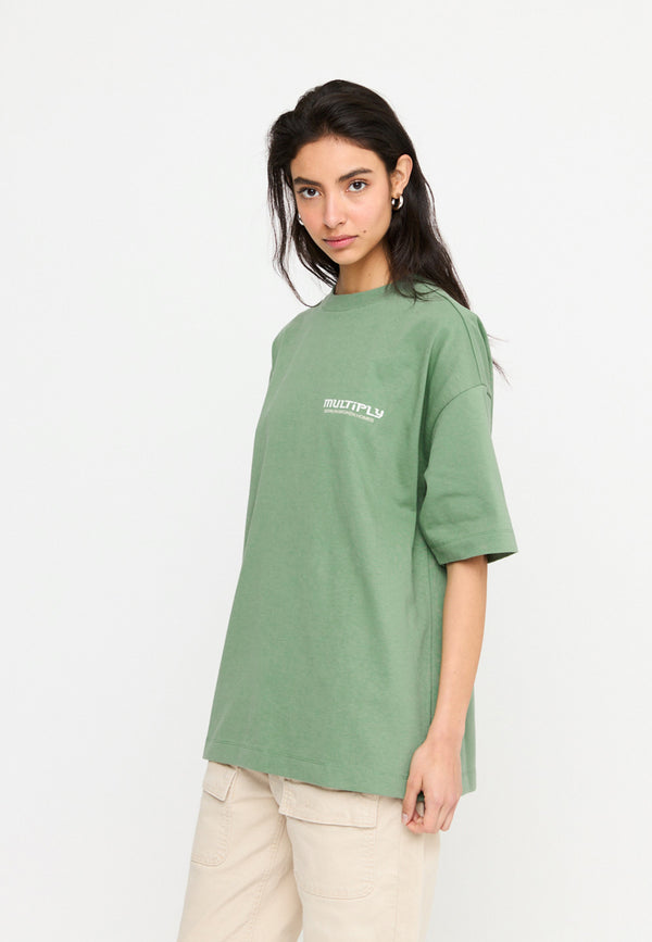 Multiply Spparel Oversize T-Shirt BROKEN IDENTITY Hedge Green Zeitbegrenzte Promotion