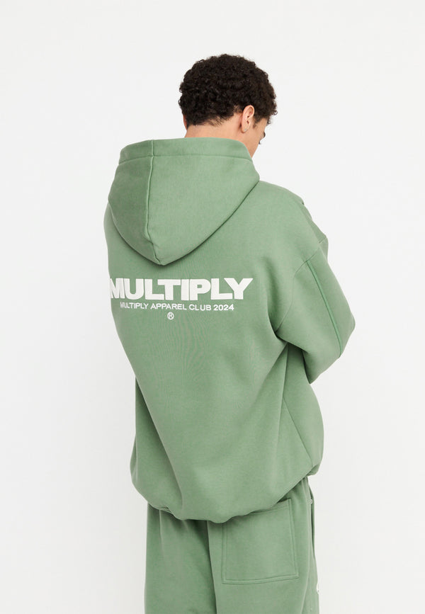 Multiply Spparel Oversize Zip Hoodie MULTIPLY Hedge Green Bis zu 60% Rabatt