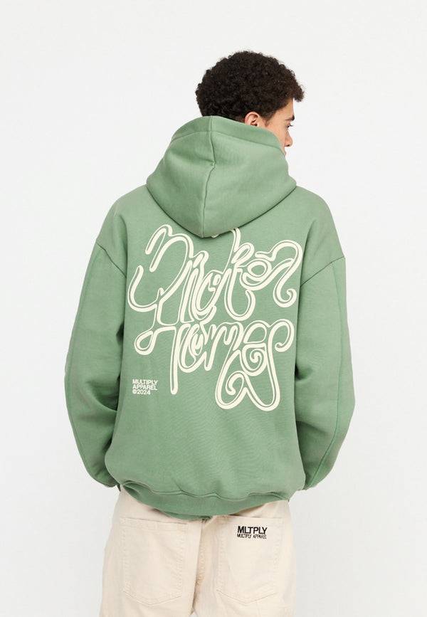 Multiply Spparel Oversize Zip Hoodie CONFLICT Hedge Green Vierteljährliche Förderung