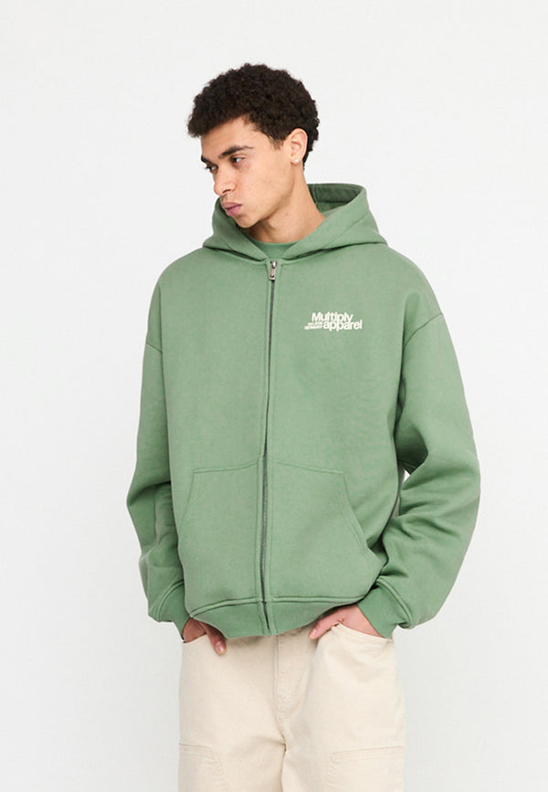 Multiply Spparel Oversize Zip Hoodie CONFLICT Hedge Green Vierteljährliche Förderung