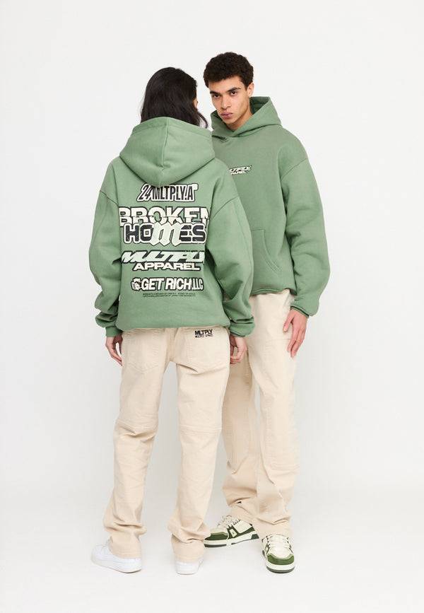 Multiply Spparel Oversize Hoodie TRAUMA Hedge Green Discount Store für neue Produkte