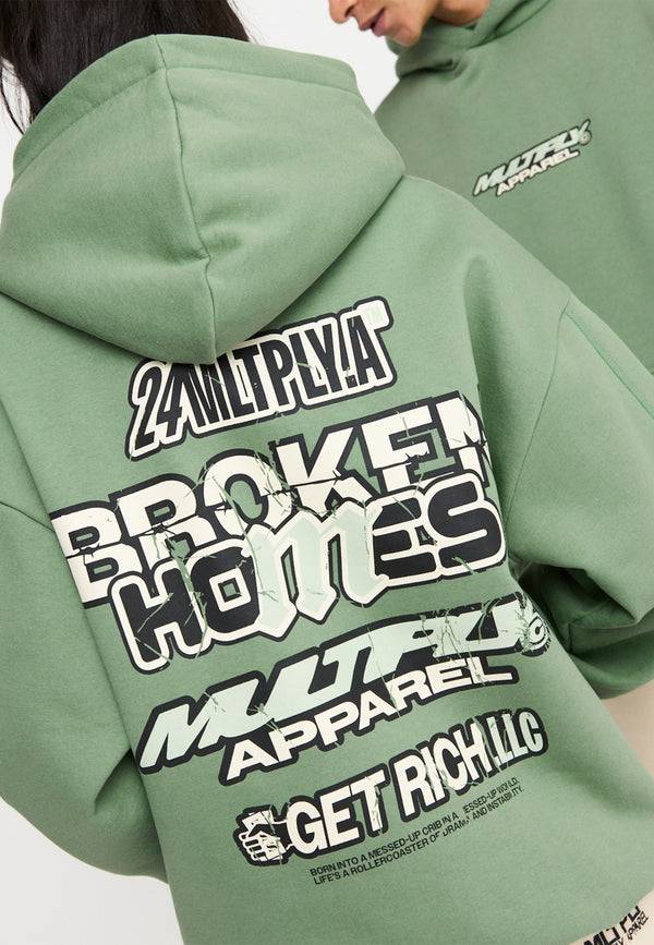 Multiply Spparel Oversize Hoodie TRAUMA Hedge Green Discount Store für neue Produkte