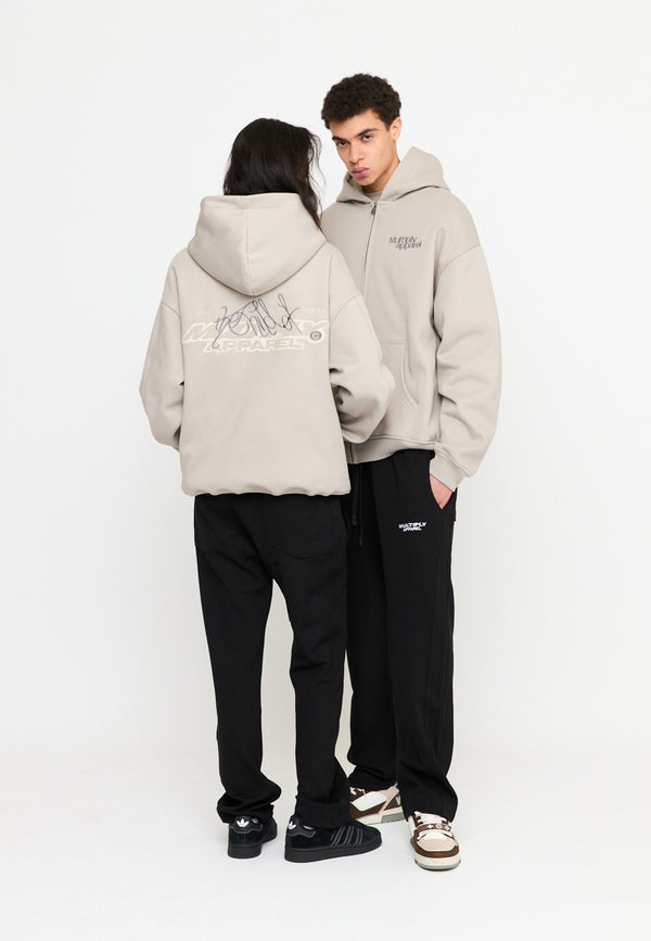 Multiply Spparel Oversize Zip Hoodie FRIENDLESS String Riesige Rabatte