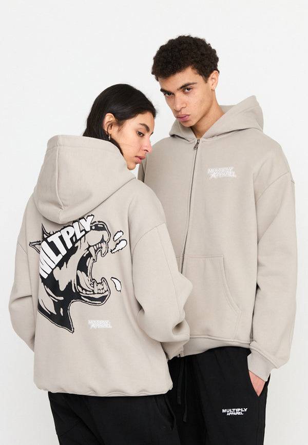 Multiply Spparel Oversize Zip Hoodie MISSING String 50% Rabatt mit kostenlosem Versand