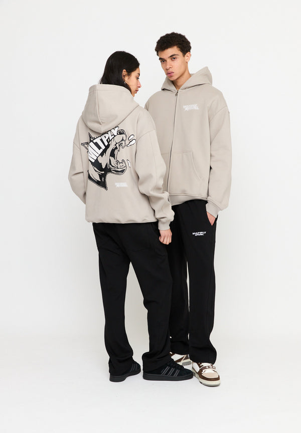 Multiply Spparel Oversize Zip Hoodie MISSING String 50% Rabatt mit kostenlosem Versand