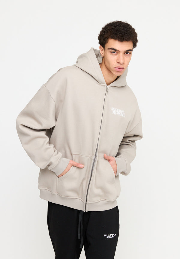 Multiply Spparel Oversize Zip Hoodie MISSING String 50% Rabatt mit kostenlosem Versand
