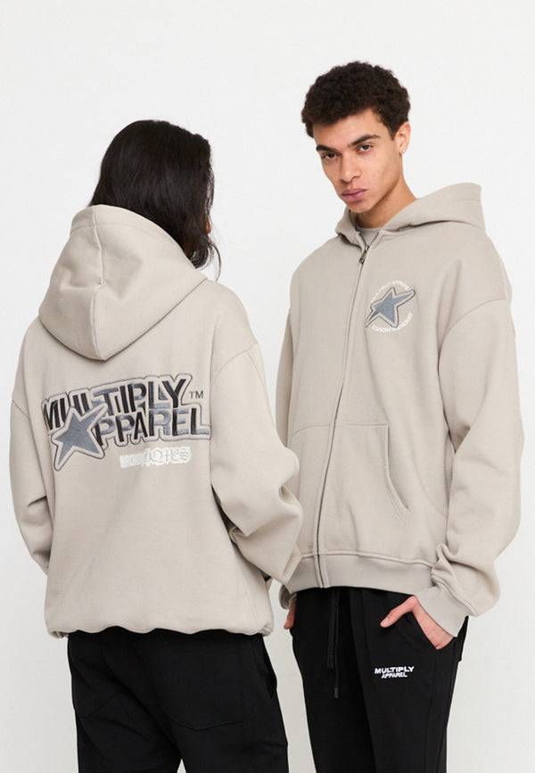 Multiply Spparel Oversize Zip Hoodie EMOTIONS String Clearance-Verkauf