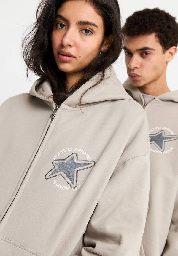 Multiply Spparel Oversize Zip Hoodie EMOTIONS String Clearance-Verkauf