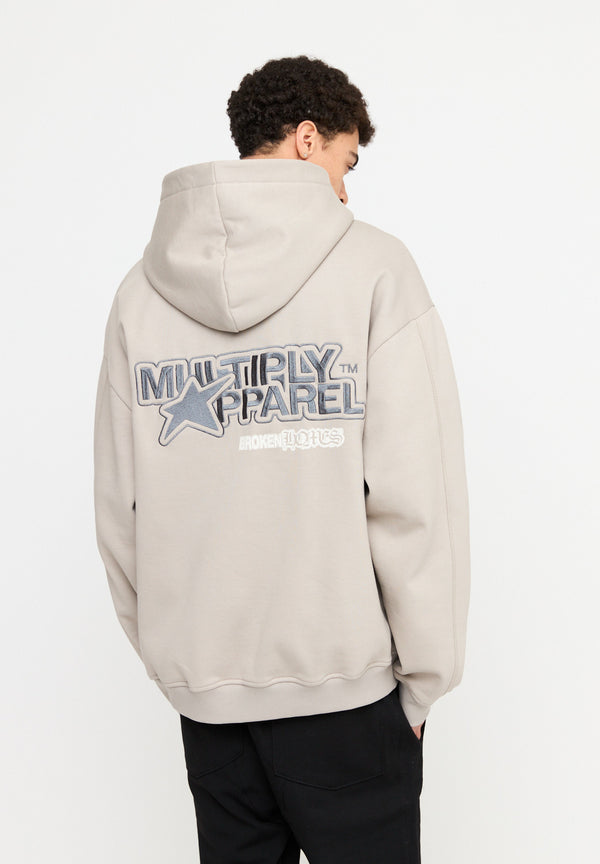 Multiply Spparel Oversize Zip Hoodie EMOTIONS String Clearance-Verkauf