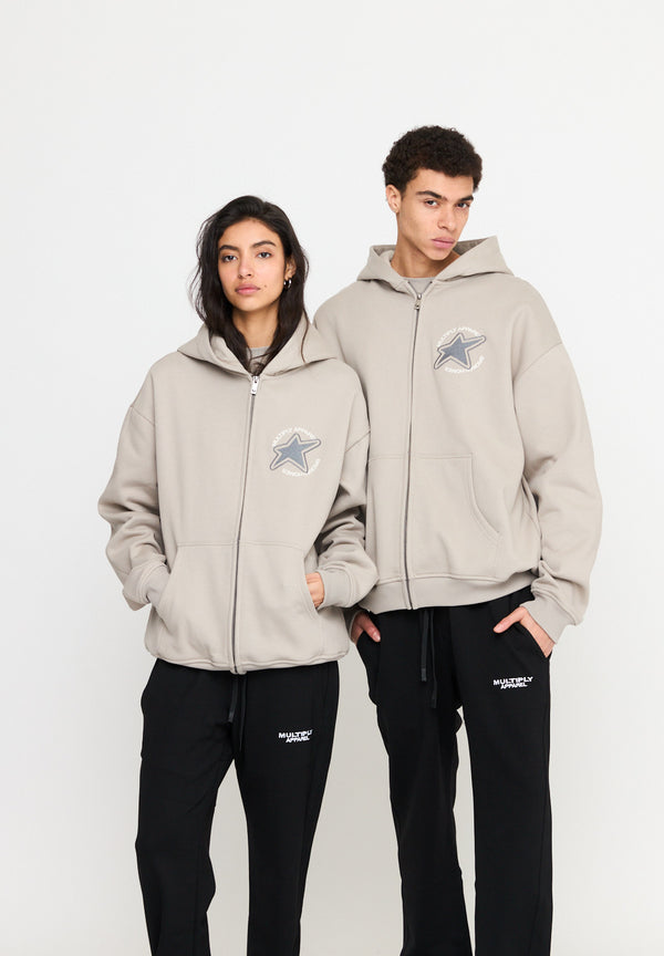 Multiply Spparel Oversize Zip Hoodie EMOTIONS String Clearance-Verkauf