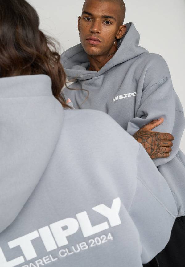 Multiply Spparel Oversize Hoodie MULTIPLY Ultimate Grey Speichern exportieren