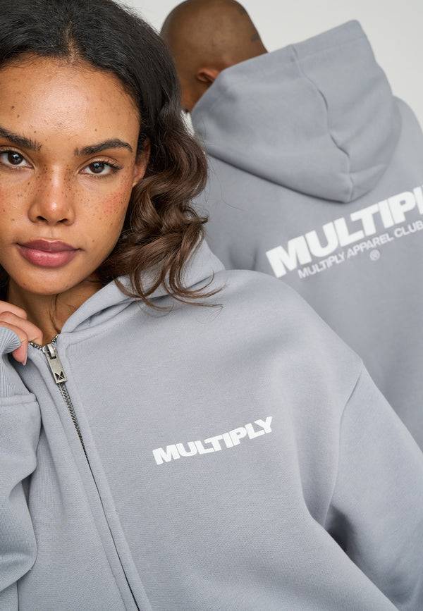 Multiply Spparel Oversize Zip Hoodie MULTIPLY Ultimate Grey Im Verkauf