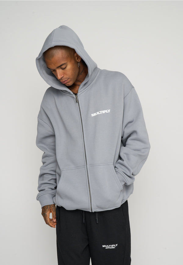 Multiply Spparel Oversize Zip Hoodie MULTIPLY Ultimate Grey Im Verkauf