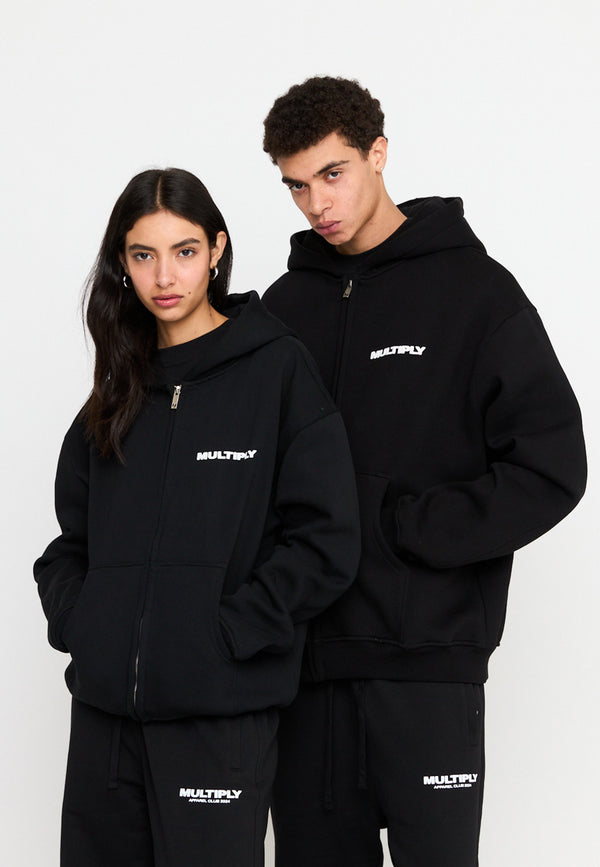 Multiply Spparel Oversize Zip Hoodie MULTIPLY Black 50% Rabatt für begrenzte Zeit