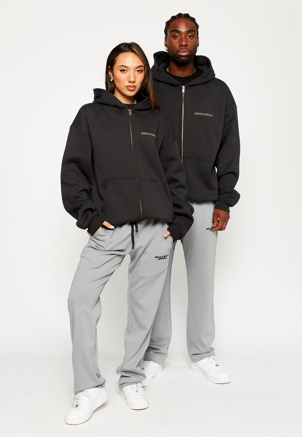 Multiply Spparel Oversize Zip Hoodie BASIQUE Black Soda Online