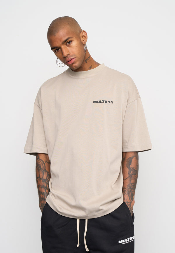 Multiply Spparel Oversize T-Shirt MULTIPLY Vintage Khaki im Angebot