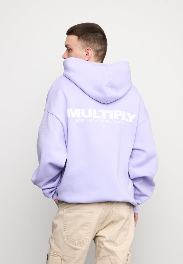 Multiply Spparel Oversize Zip Hoodie MULTIPLY Lavender Schlussverkauf