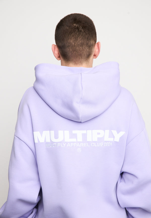 Multiply Spparel Oversize Zip Hoodie MULTIPLY Lavender Schlussverkauf